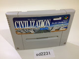 Civilization Sekai Nana Daibunmei SNES Super Famicom Japan - SD2231