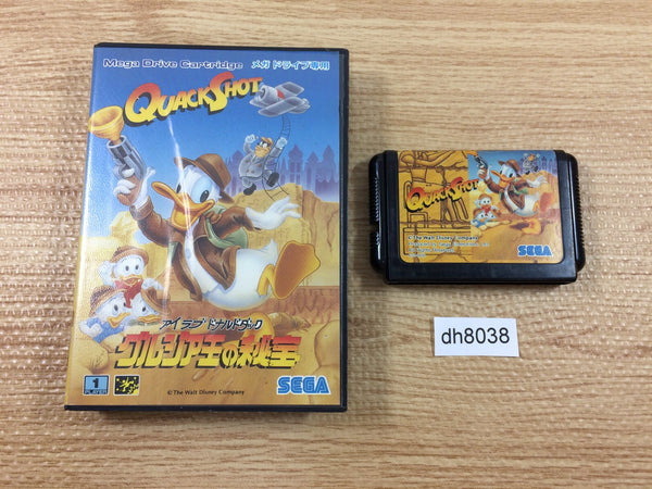 DH8038 Quackshot I Love Donald Duck Georgia Hihou BOXED Mega Drive Genesis Japan