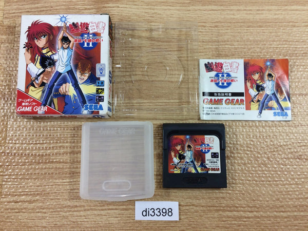 DI3398 Yu Yu Hakusho 2 Gekitou! Nanakyou no Tatakai BOXED Sega Game Gear Japan