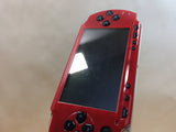 No Battery PSP-1000 RED SONY PSP Console Japan - Tested Working GB2302