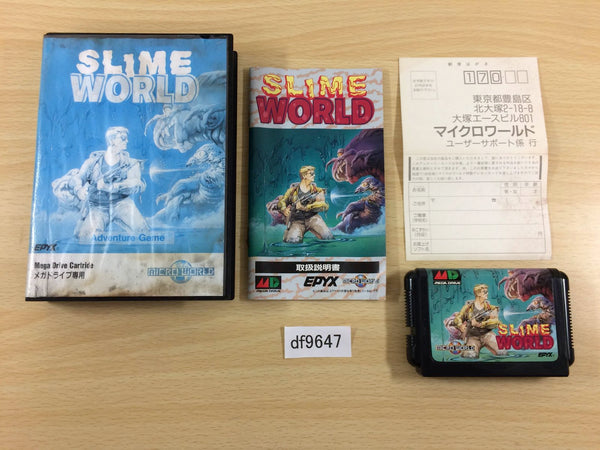 DF9647 Slime World BOXED Mega Drive Genesis Japan