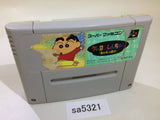 Crayon Shinchan Arashi wo Yobu Enji SNES Super Famicom Japan - SA5321
