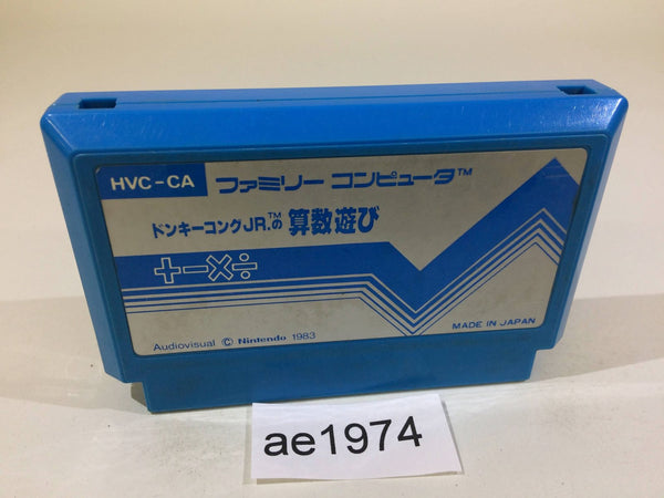 AE1974 Donkey Kong JR. Math NES Famicom Japan