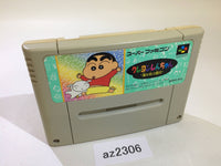 AZ2306 Crayon Shinchan Arashi wo Yobu Enji SNES Super Famicom Japan