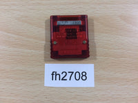fh2708 Memory Card 59 Clear Blue & Red GameCube Japan