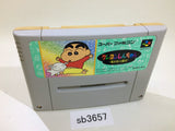 Crayon Shinchan Arashi wo Yobu Enji SNES Super Famicom Japan - SB3657