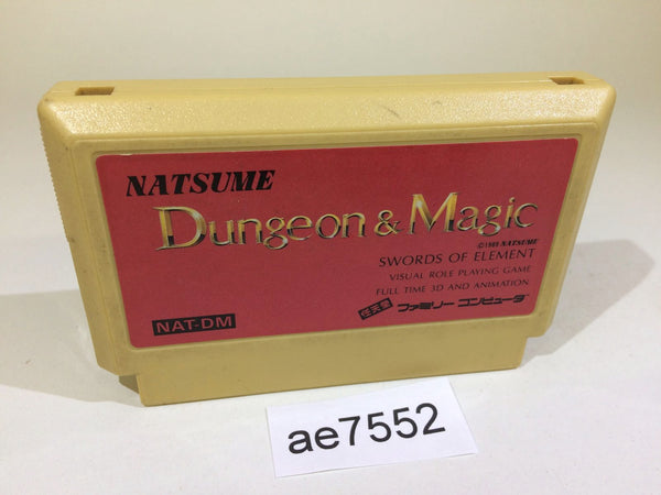AE7552 Dungeon & Magic NES Famicom Japan