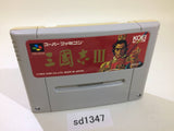 Sangokushi III SNES Super Famicom Japan - SD1347