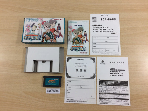 UD7694 Tales of the World Narikiri Dungeon 2 BOXED GameBoy Advance Japan