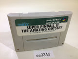 Super Pinball II 2 The Amazing Odyssey SNES Super Famicom Japan - SE3345