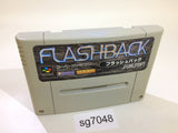 sg7048 Flashback The Quest for Identity SNES Super Famicom Japan