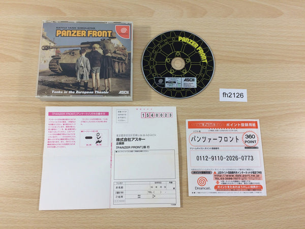 fh2126 Panzer Front Dreamcast Japan
