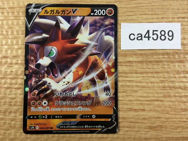 CA4589 Lycanroc V Fighting RR S7D 024/067 Pokemon Card TCG