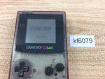 kf6079 Plz Read Item Condi GameBoy Color Clear Purple Game Boy Console Japan