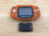 GameBoy Advance Clear Orange & Black  Console Japan - Tested Working KE4198