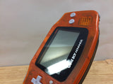 GameBoy Advance Clear Orange & Black  Console Japan - Tested Working KE4198