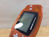 GameBoy Advance Clear Orange & Black  Console Japan - Tested Working KE4198