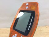 GameBoy Advance Clear Orange & Black  Console Japan - Tested Working KE4198