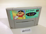 Crayon Shinchan Arashi wo Yobu Enji SNES Super Famicom Japan - SH1117