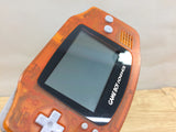 GameBoy Advance Clear Orange & Black  Console Japan - Tested Working KE4198