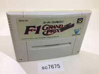 SC7675 F1 Grand Prix Racing SNES Super Famicom Japan