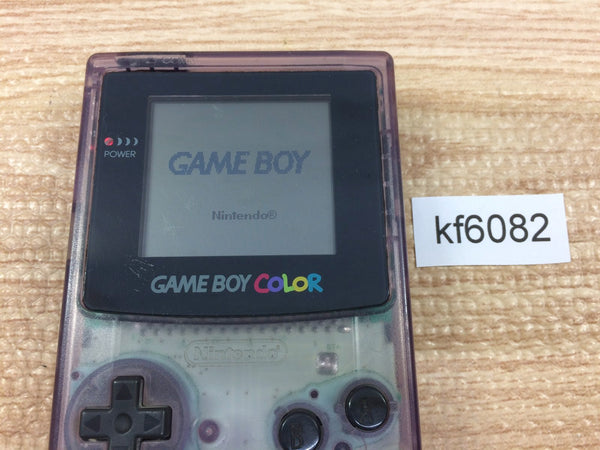 kf6082 Plz Read Item Condi GameBoy Color Clear Purple Game Boy Console Japan
