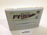 F1 Grand Prix Racing SNES Super Famicom Japan - SE3833