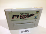 F1 Grand Prix Racing SNES Super Famicom Japan - SE9429