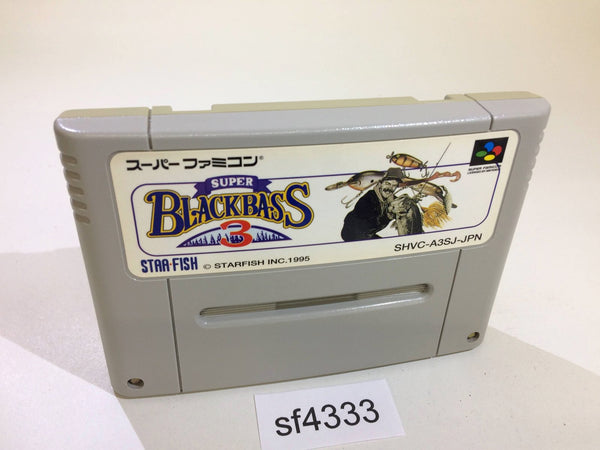sf4333 Super Black Bass 3 Fishing SNES Super Famicom Japan