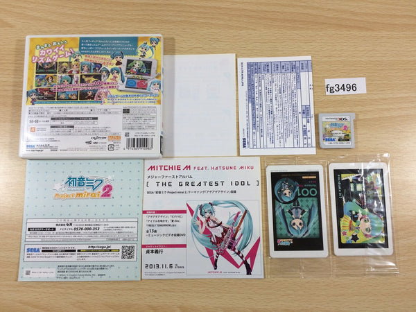 fg3496 Hatsune Miku Project Mirai 2 BOXED Nintendo 3DS Japan