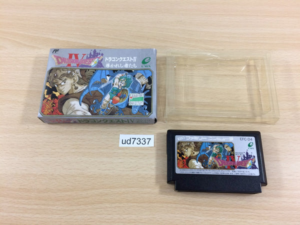 ud7337 Dragon Quest IV 4 BOXED NES Famicom Japan