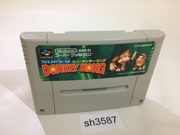 sh3587 Super Donkey Kong Country SNES Super Famicom Japan