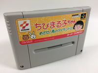 ub1307 Chibi Maruko Chan Mezase! MinamiNo Island!! BOXED SNES SuperFamicom Japan