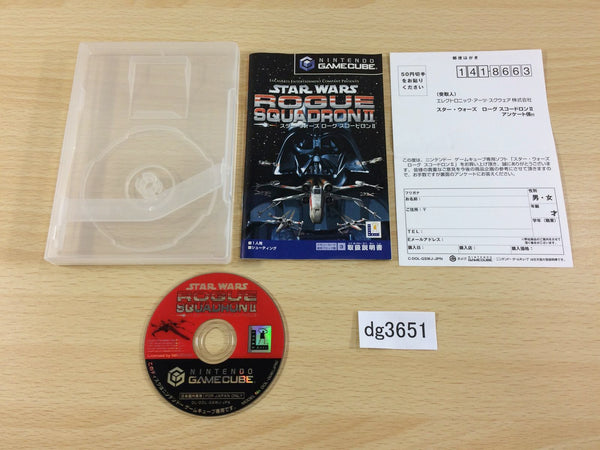 dg3651 Star Wars Rogue Squadron II Rogue Leader Disc GameCube Japan