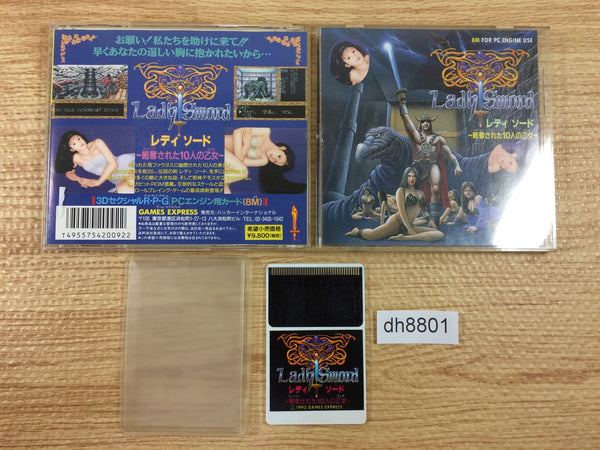 DH8801 Lady Sword BOXED PC Engine Japan
