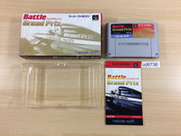 UD6736 Battle Grand Prix Racing BOXED SNES Super Famicom Japan