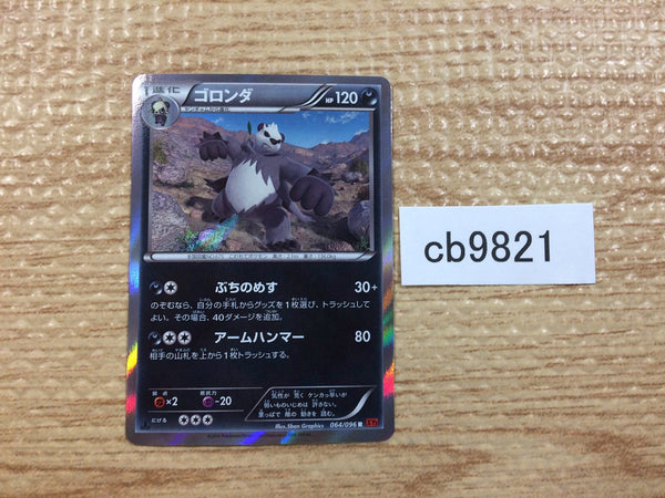 CB9821 Pangoro Darkness R XY3 064/096 Pokemon Card TCG Japan