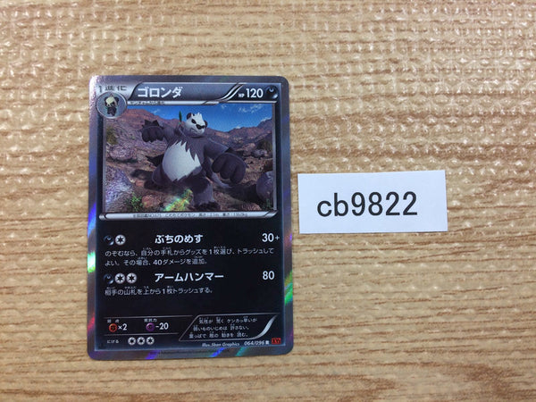 CB9822 Pangoro Darkness R XY3 064/096 Pokemon Card TCG Japan