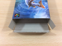 UB2863 Sun Spo Fishing Keiryuu Ou BOXED SNES Super Famicom Japan