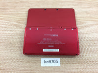 KE9705 Not Working - Nintendo 3DS Metallic Red Console Japan