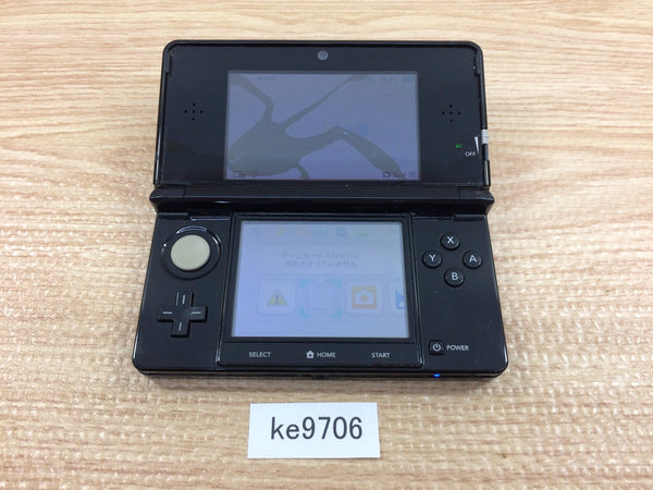 KE9706 With Defects - Nintendo 3DS Clear Black Console Japan