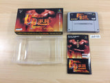 Gekitou Burning ProWrestling BOXED SNES Super Famicom Japan - UB8105