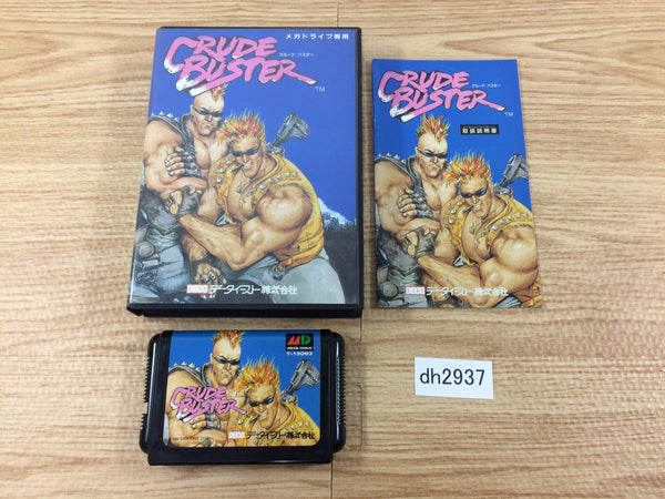 DH2937 Crude Buster BOXED Mega Drive Genesis Japan