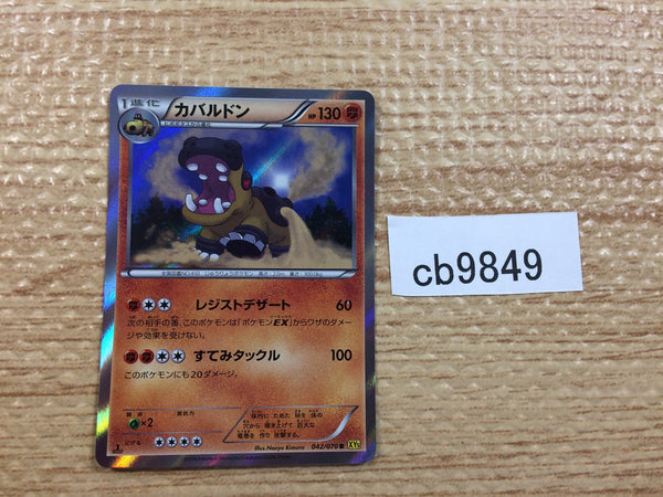 CB9849 Hippowdon Fighting R XY5GV 042/070 Pokemon Card TCG Japan