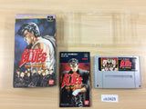 ub3429 Rokudenashi Blues Taiketsu! Tokyo Shitennou BOXED SNES SuperFamicom Japan