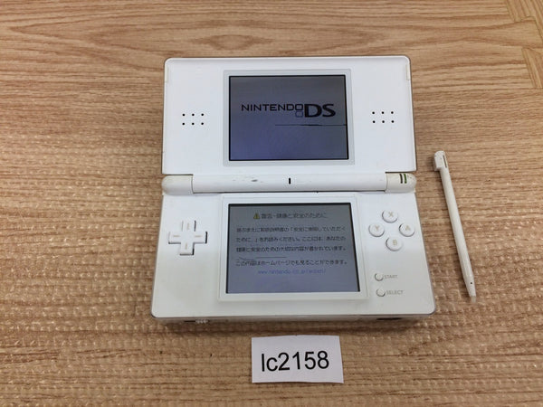 lc2158 Plz Read Item Condi Nintendo DS Lite Crystal White Console