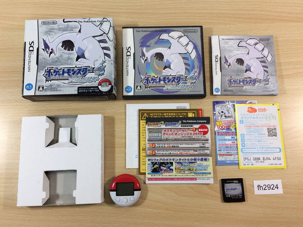 fh2924 Pokemon Soul Silver w/ Poke Wakler BOXED Nintendo DS Japan