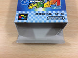 ub6350 Mini Yonku Let's & Go!! Power WGP 2 BOXED SNES Super Famicom Japan