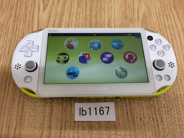 lb1167 PS Vita PCH-2000 LIME GREEN & WHITE SONY PSP Console
