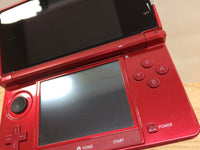 KF3421 Tested Working - No Battery Nintendo 3DS Metallic Red Console Japan